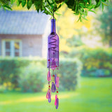 Evergreen Purple Bottle Wind Chime