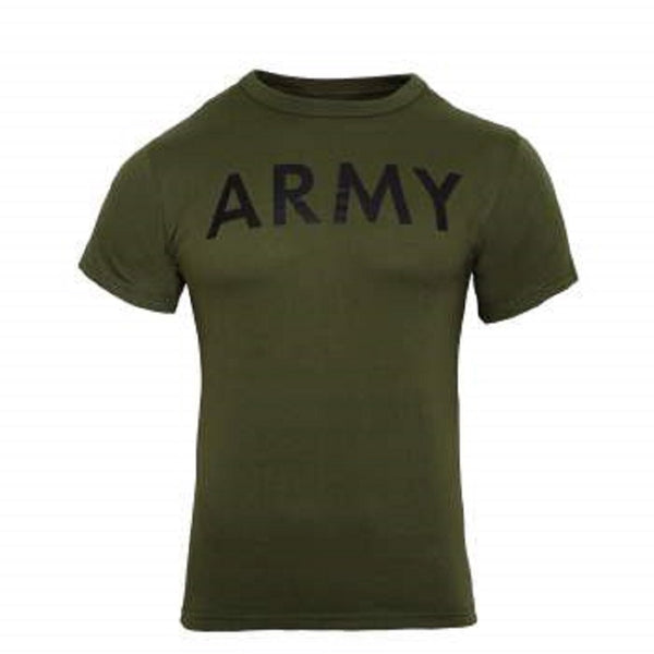 Rothco Mens Army Physical Training Short Sleeve T- Shirt - 3XL