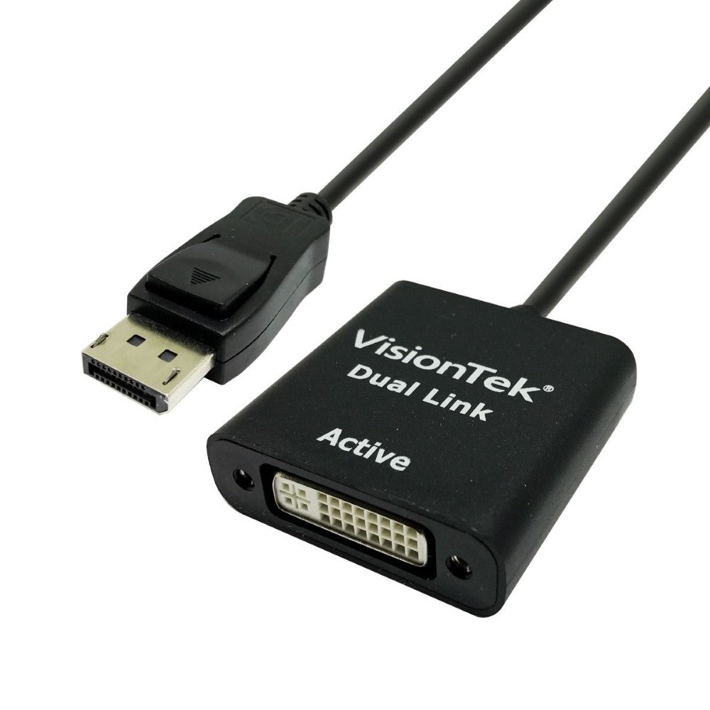 VisionTek DisplayPort to Dual Link DVI-D Active Adapter (M/F)