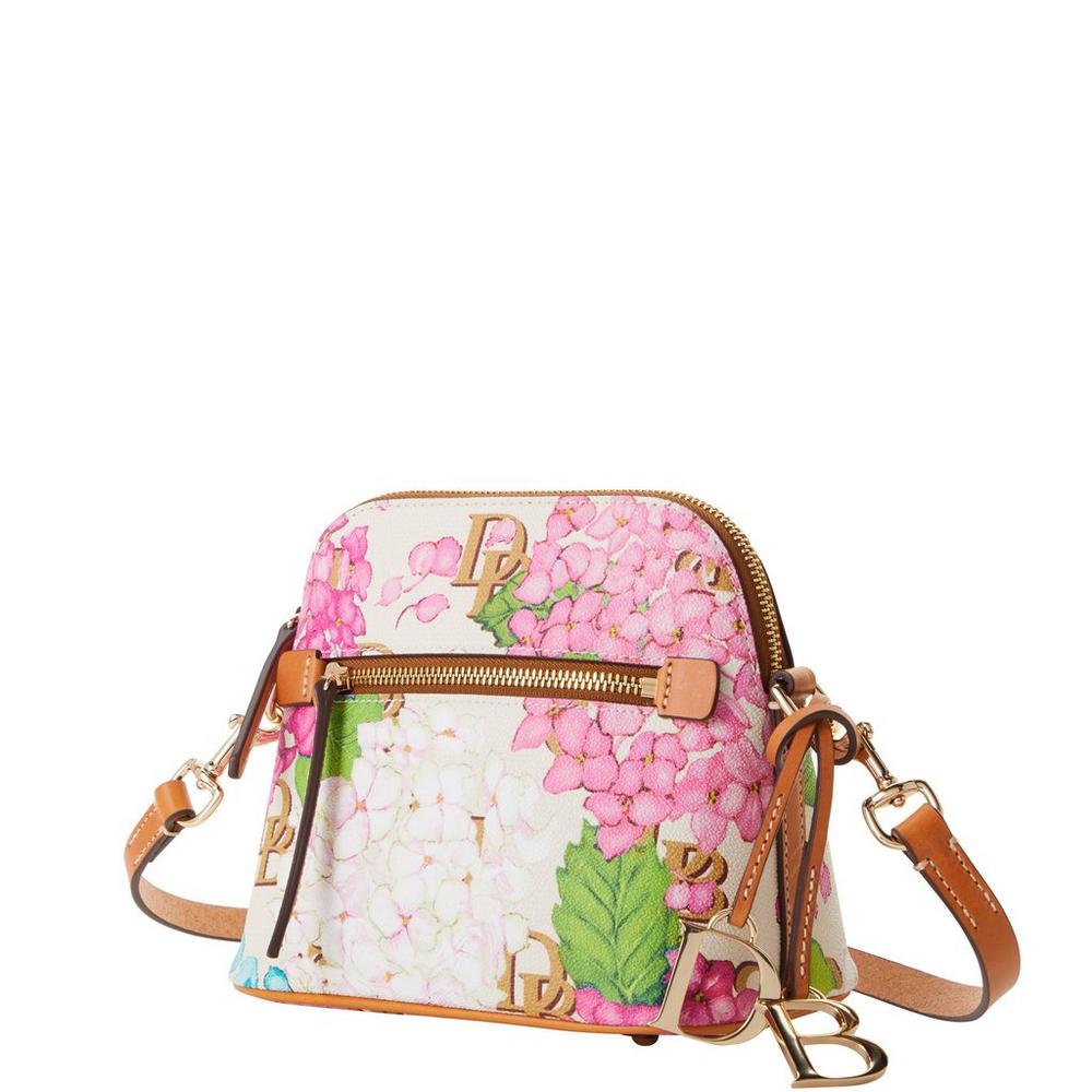 Dooney & Bourke Hydrangea Monogram Domed Crossbody Handbag