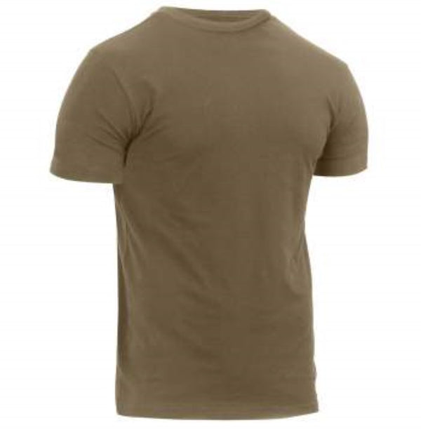 Rothco Mens Athletic Fit Solid Color Military T-Shirt