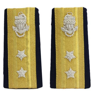 Vanguard CG Enhanced Shoulder Board Male RADM Upper 2 Star