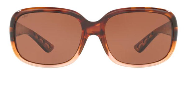 Costa Del Mar Gannet Shiny Tortoise Fade Frame - Copper 580 Plastic Lens - Polarized Sunglasses