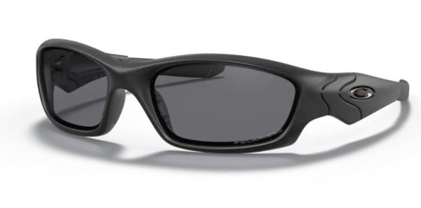Oakley Standard Issue Straight Jacket Matte Black Frame - Gray Lens - Polarized Sunglasses