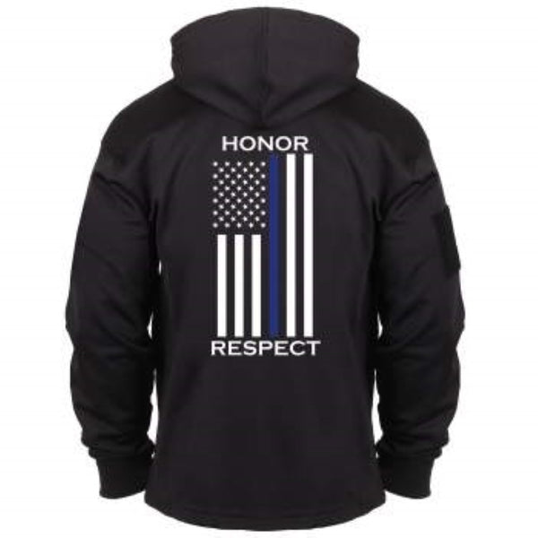 Rothco Mens Honor and Respect Thin Blue Line Concealed Carry Hoodie - Size S - XL