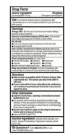 Plan B One-Step Emergency Contraceptive – ShopCGX