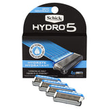 Schick Hydro 5 Sense Hydrate Razor Refills for Men - 4 Count