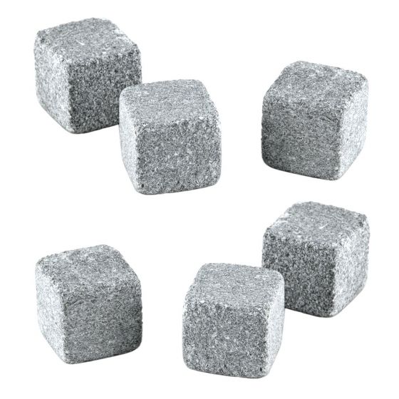 True Glacier Rocks Soapstone Cuber Set - 6 Piece