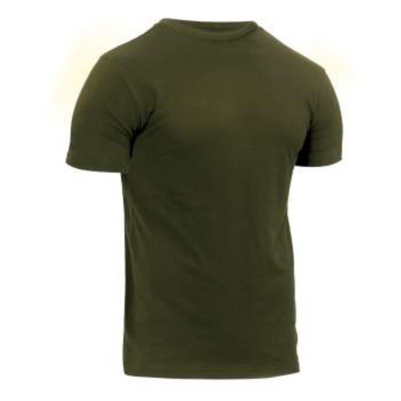 Rothco Mens Athletic Fit Solid Color Military Short Sleeve T-Shirt