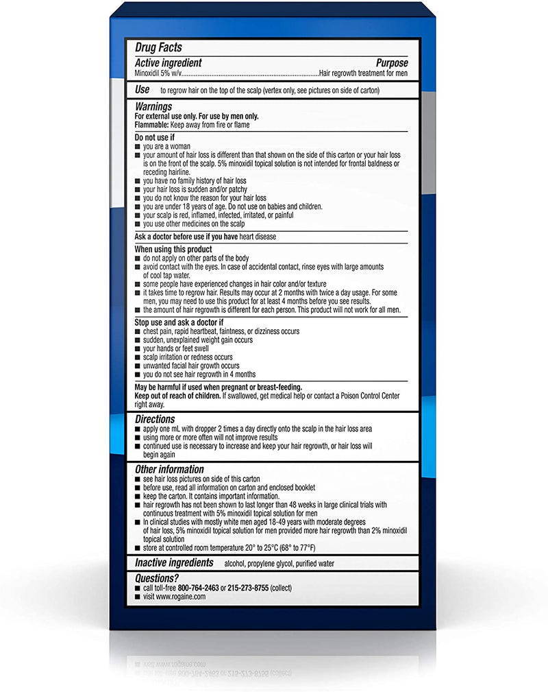 Rogaine Mens 5% Minoxidil Solution