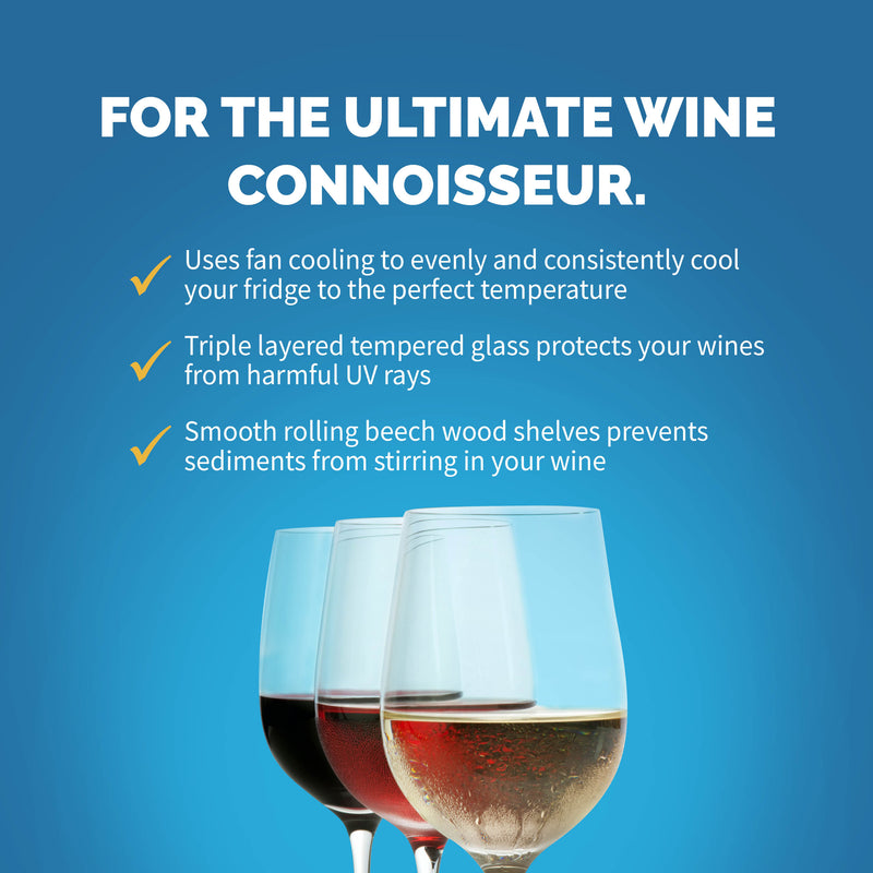 NewAir 116 Bottle Dual Zone Compressor Wine Cooler