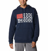 Columbia Mens PFG Fish Flag II Hoodie Sweatshirt