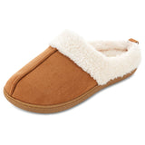 Floopi Womens Olivia Faux Suede Clog Slippers