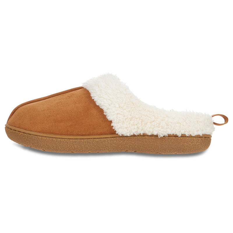 Floopi Womens Olivia Faux Suede Clog Slippers