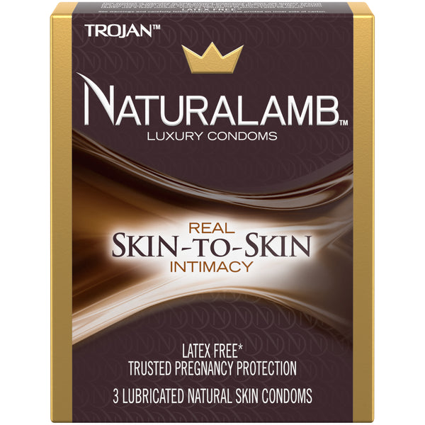 Trojan NaturaLamb Latex Free Luxury Condoms - 3 Count