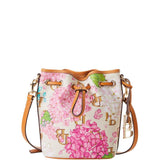 Dooney & Bourke Hydrangea Monogram Small Drawstring Handbag