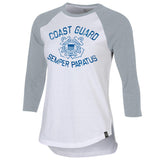 Coast Guard Under Armour Womens Performance Cotton Baseball T-Shirt