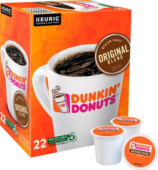 Keurig Dunkin Donuts Original Blend Medium K-Cup Pods - 22 Count