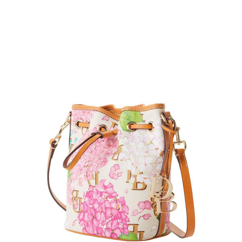 Dooney & Bourke Hydrangea Monogram Small Drawstring Handbag