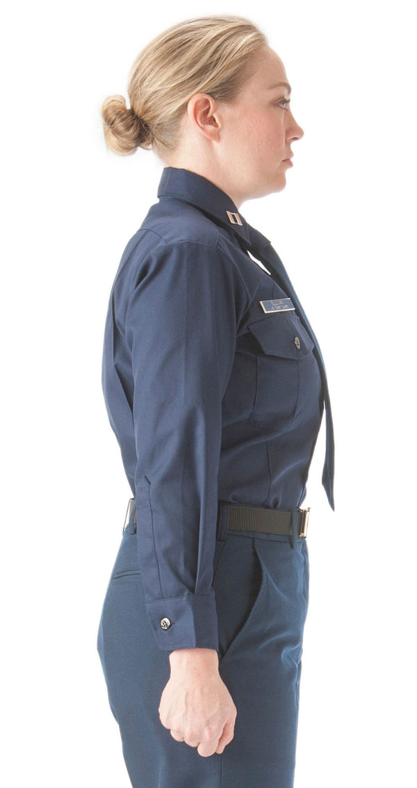 Female Winter Dress Blue Shirt