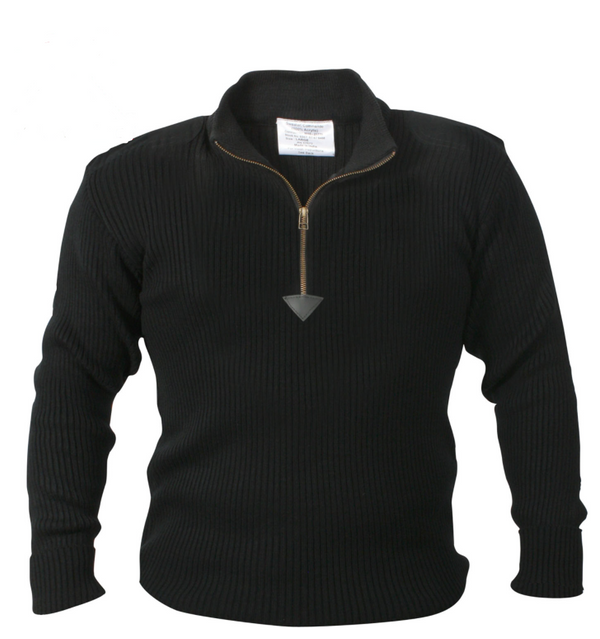 Rothco Mens 1/4 Zip Acrylic Commando Sweater - 3XL