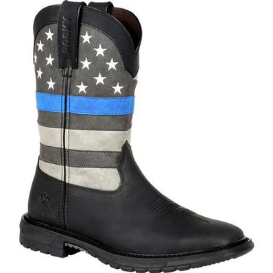 Rocky Womens Blue Line Western Boot