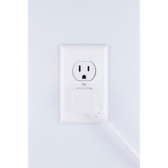 GE Pro 2-Outlet and 2-USB Port Charging Station with 8 Ft. Extension Cord