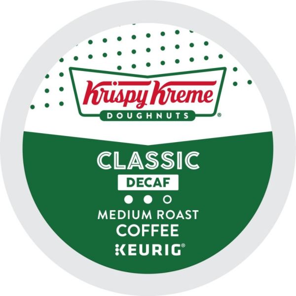 Keurig Krispy Kreme Doughnuts Decaf Coffee Medium Roast K-Cup Pods - 24 Count