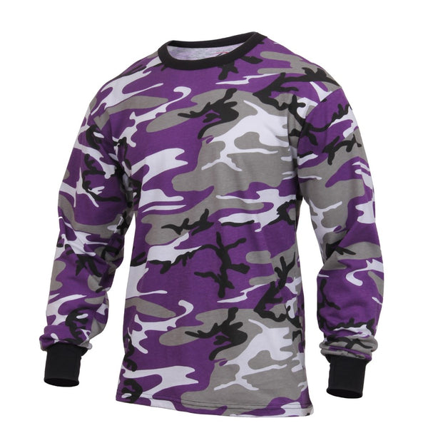 Rothco Mens Colored Camo Long Sleeve T-Shirt