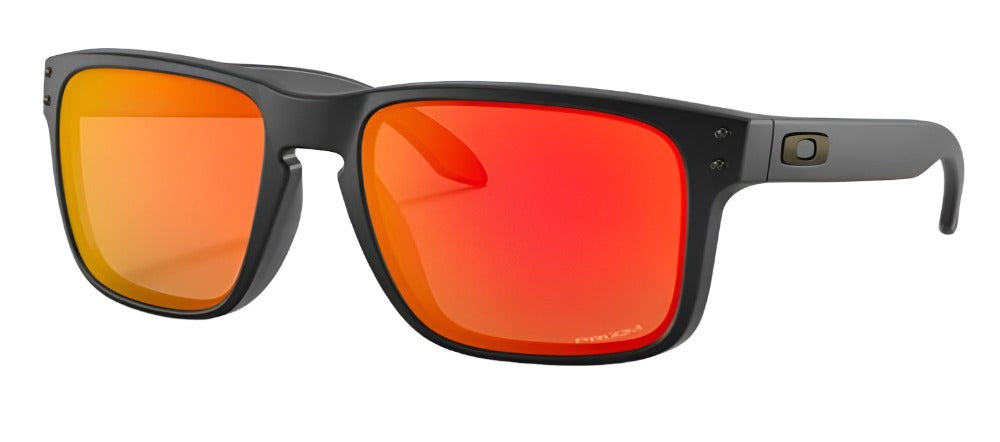 Oakley Holbrook Matte Black Frame - Prizm Ruby Lens - Non Polarized Sunglasses