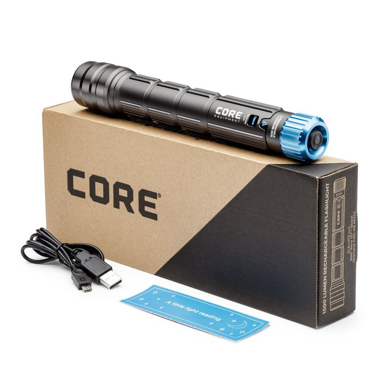 Core 1500L Rechargeable Auto-Dimming Flashlight w/ USB Output – ShopCGX Core 1500L Rechargeable Auto-Dimming Flashlight w/ USB Output – ShopCGX