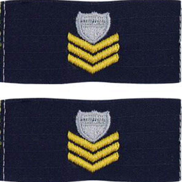 Vanguard CG Collar DEV Blue Sew On E-6 PO1 Petty Off 1st Class