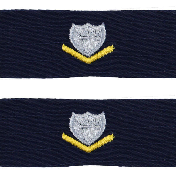 Vanguard CG Collar DEV Blue Sew On E-4 PO3 Petty OFF 3rd Class