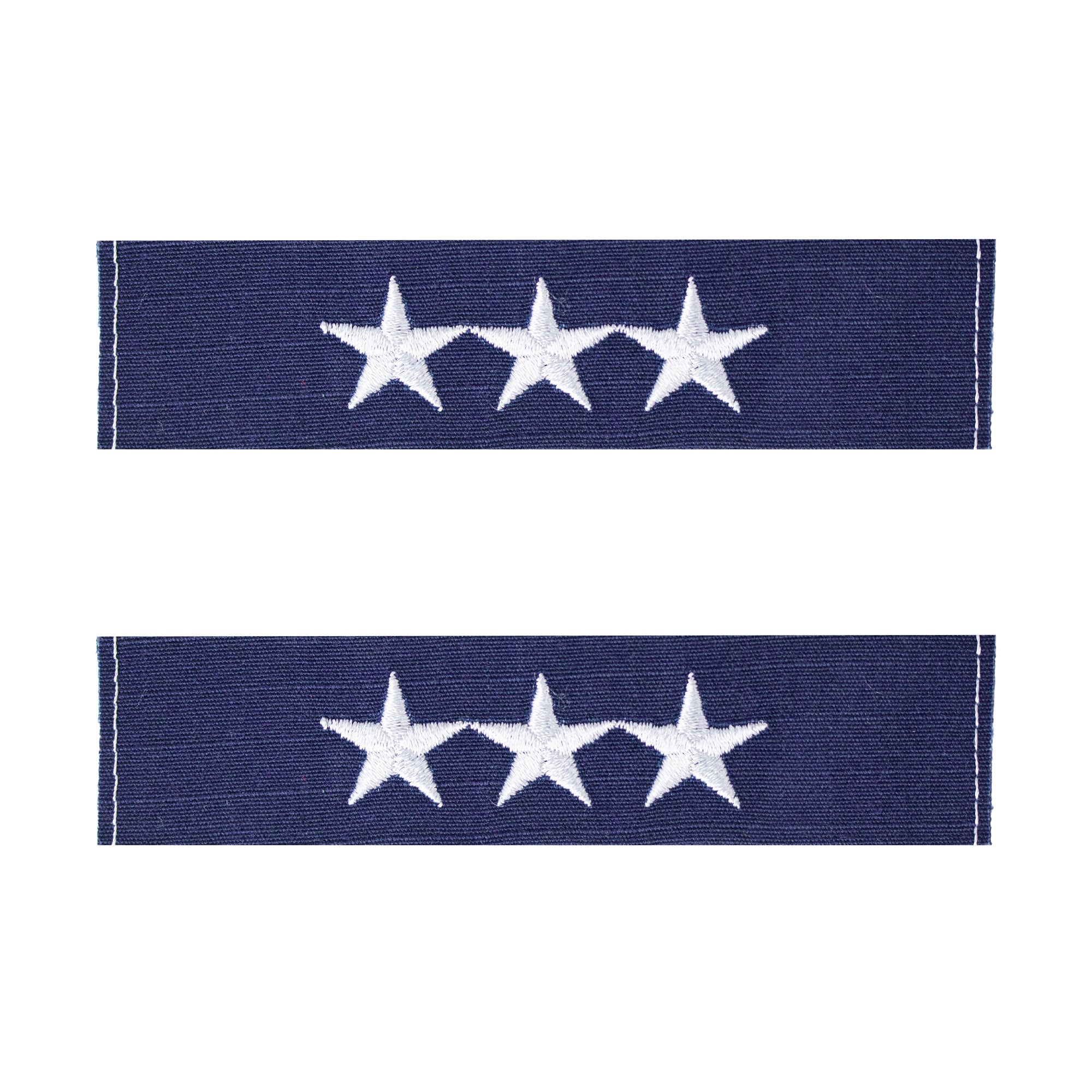 Vanguard CG Collar DEV Blue Sew On VADM Vice Admiral 3 Star