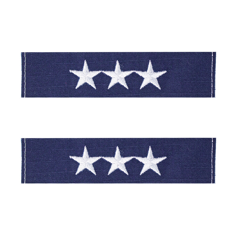 Vanguard CG Collar DEV Blue Sew On VADM Vice Admiral 3 Star