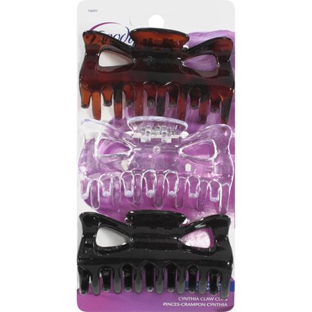 Goody Womens Large Claw Clips - 3 Count