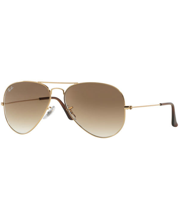 Ray-Ban Aviator Non-Polarized Sunglasses - Gold/Brown Gradient