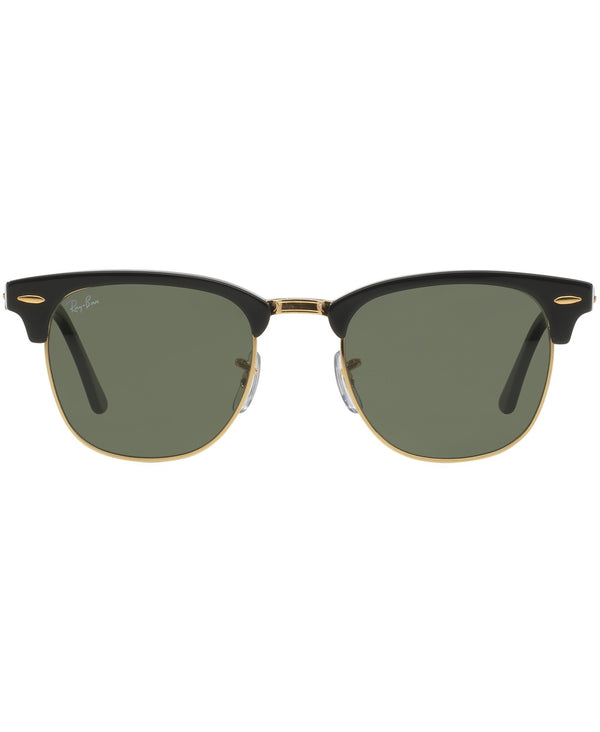 Ray-Ban Clubmaster Non-Polarized Sunglasses - Black/Green