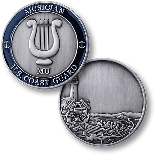 Coast Guard Challenge Coin - Musician