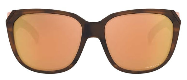 Oakley Womens Rev Up Matte Brown Tortoise Frame - Prizm Rose Gold Lens - Polarized Sunglasses