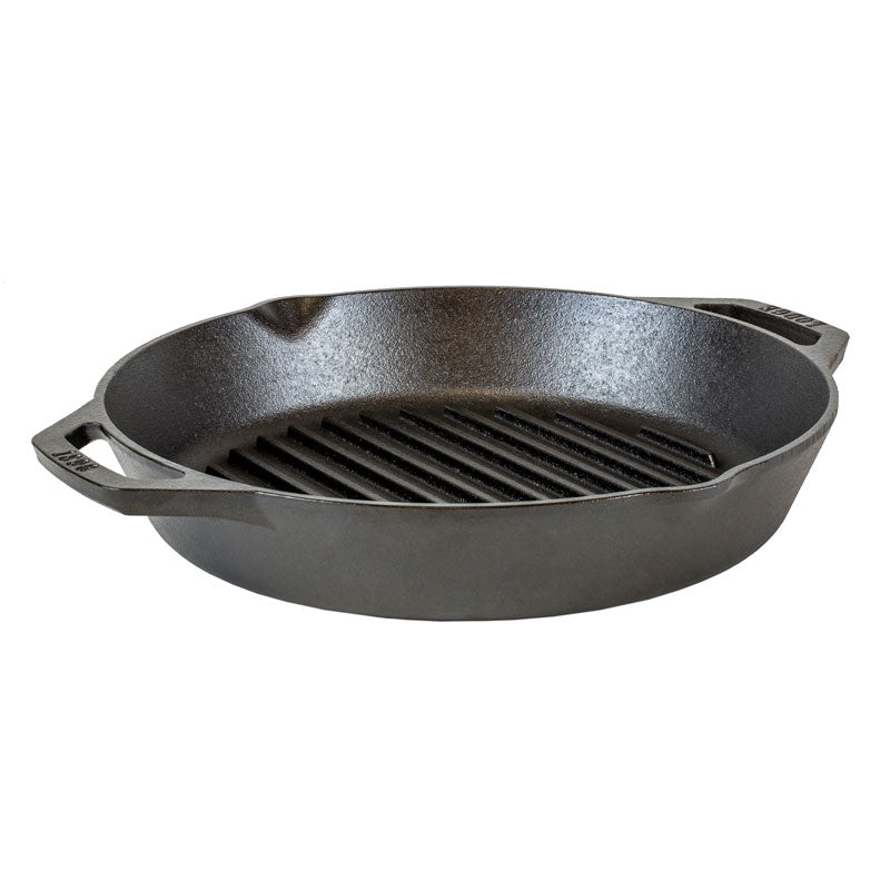 Lodge 12" Dual Handle Cast Iron Grill Pan