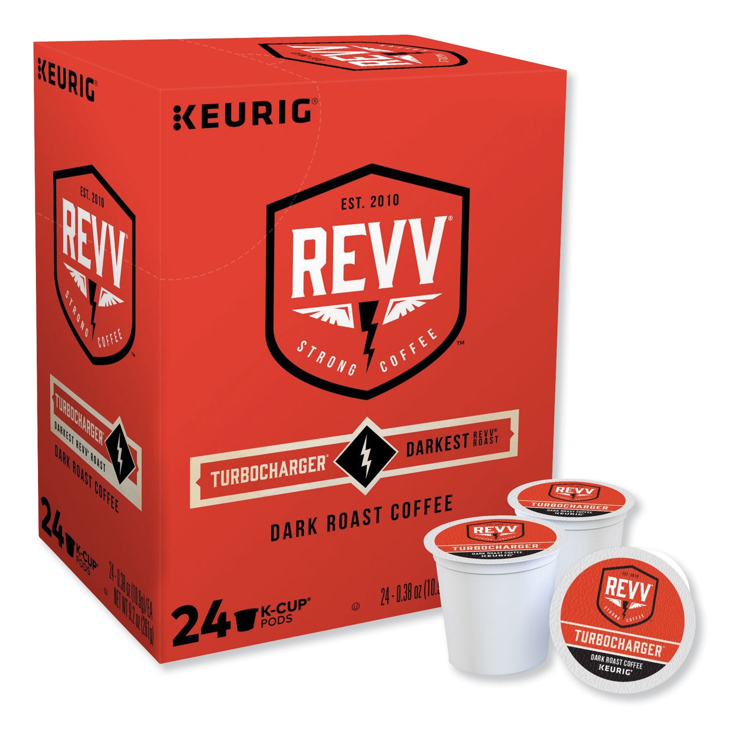 Keurig REVV Turbocharger Dark Roast Coffee K-Cup Pods - 24 Count