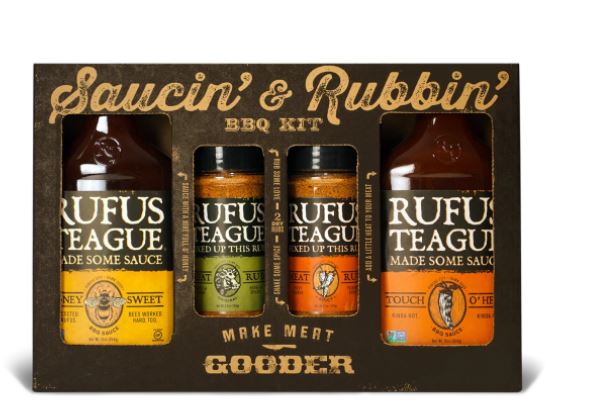 Alder Creek Gift Baskets - Rufus Teague BBQ Kit - 4 Pack