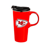 Team Sports America Kansas City Chiefs Boxed Travel Latte Mug