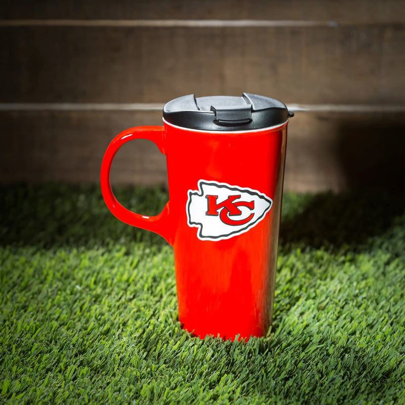Team Sports America Kansas City Chiefs Boxed Travel Latte Mug