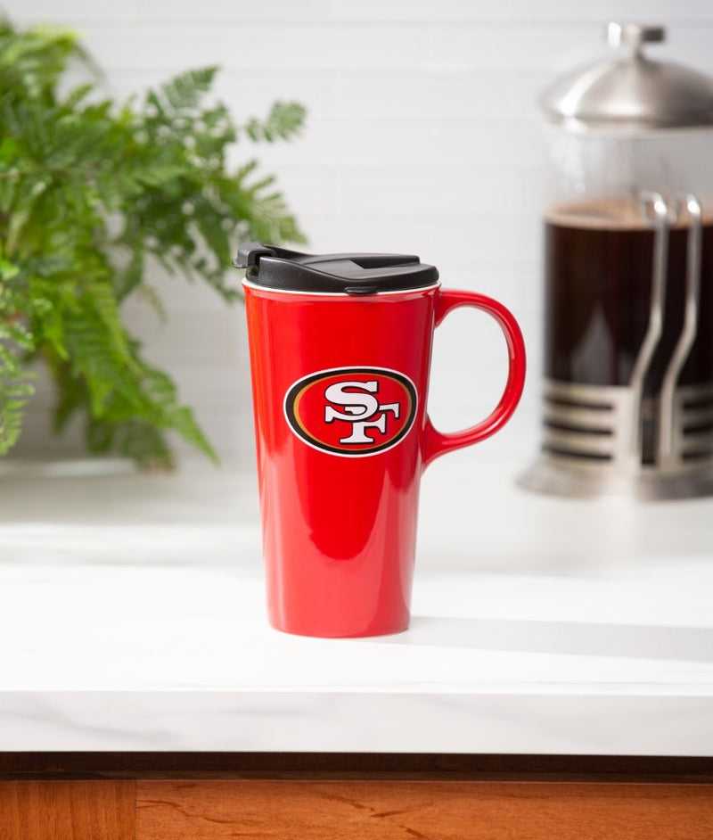 Team Sports America San Francisco 49ers Boxed Travel Latte Mug