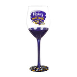 Team Sports America Baltimore Ravens Wine Glass