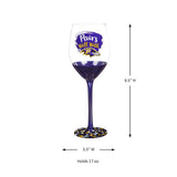 Team Sports America Baltimore Ravens Wine Glass