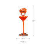 Team Sports America Chicago Bears Wine Glass