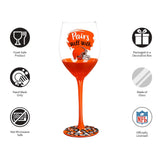 Team Sports America Cleveland Browns Wine Glass